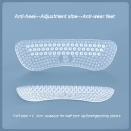 Upgrade Silicone Heel Stickers Heels Grips for Women Men Anti Slip Heel Cushions Non-Slip Inserts Pads Foot Heel Care Protector