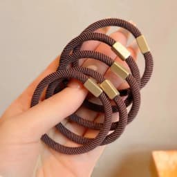 AWAYTR 5PCS New Girls Elastic Hair Rubber Bands  Headbands Women Hair Tie Hair Gum Ponytail Hair Holders Hair Accessories