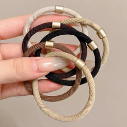 AWAYTR 5PCS New Girls Elastic Hair Rubber Bands  Headbands Women Hair Tie Hair Gum Ponytail Hair Holders Hair Accessories