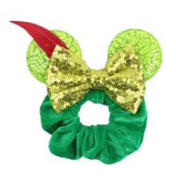 1pc New Chic Mickey Mouse Ears Hair Scrunchies Sequins 4" Bows Elastic Headband Women Velvet Girls DIY Hair Accessories Gift