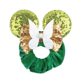 1pc New Chic Mickey Mouse Ears Hair Scrunchies Sequins 4" Bows Elastic Headband Women Velvet Girls DIY Hair Accessories Gift
