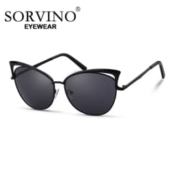 SORVINO Metal Frame Sunglasses Women Fashion Vintage Cat Eye Sun Glasses For Female Ladies 2026 Luxury Brand Eyeglasses UV400