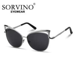SORVINO Metal Frame Sunglasses Women Fashion Vintage Cat Eye Sun Glasses For Female Ladies 2026 Luxury Brand Eyeglasses UV400