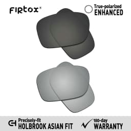 Firtox True UV400 Polarized Lenses Replacement for-Oakley Holbrook Asian Fit OO9244 Sunglasses (Lens Only) - Multiple Colors
