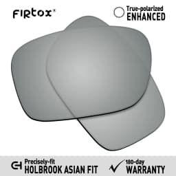 Firtox True UV400 Polarized Lenses Replacement for-Oakley Holbrook Asian Fit OO9244 Sunglasses (Lens Only) - Multiple Colors