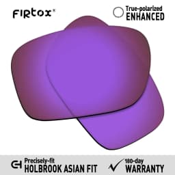 Firtox True UV400 Polarized Lenses Replacement for-Oakley Holbrook Asian Fit OO9244 Sunglasses (Lens Only) - Multiple Colors