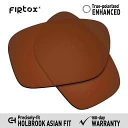 Firtox True UV400 Polarized Lenses Replacement for-Oakley Holbrook Asian Fit OO9244 Sunglasses (Lens Only) - Multiple Colors
