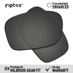 Firtox True UV400 Polarized Lenses Replacement for-Oakley Holbrook Asian Fit OO9244 Sunglasses (Lens Only) - Multiple Colors