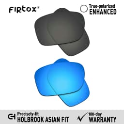 Firtox True UV400 Polarized Lenses Replacement for-Oakley Holbrook Asian Fit OO9244 Sunglasses (Lens Only) - Multiple Colors