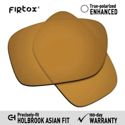 Firtox True UV400 Polarized Lenses Replacement for-Oakley Holbrook Asian Fit OO9244 Sunglasses (Lens Only) - Multiple Colors