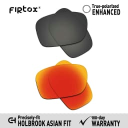 Firtox True UV400 Polarized Lenses Replacement for-Oakley Holbrook Asian Fit OO9244 Sunglasses (Lens Only) - Multiple Colors