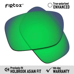 Firtox True UV400 Polarized Lenses Replacement for-Oakley Holbrook Asian Fit OO9244 Sunglasses (Lens Only) - Multiple Colors