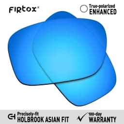 Firtox True UV400 Polarized Lenses Replacement for-Oakley Holbrook Asian Fit OO9244 Sunglasses (Lens Only) - Multiple Colors