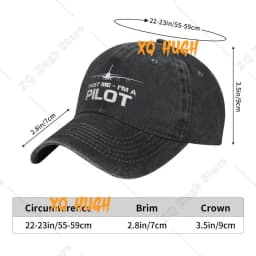 Custom Unisex Cotton Trust Me IM A Pilot Baseball Cap Adult Aeroplane Aviation Adjustable Dad Hat Sun Protection Snapback Hats