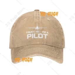 Custom Unisex Cotton Trust Me IM A Pilot Baseball Cap Adult Aeroplane Aviation Adjustable Dad Hat Sun Protection Snapback Hats