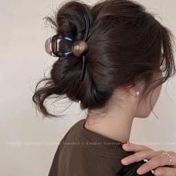 Elegant Pearl Brown Hair Claws For Women Girls Back Hair Holder Temperament Hair Clips Headband Hairpin Fashion Hair Accessories