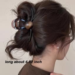 Elegant Pearl Brown Hair Claws For Women Girls Back Hair Holder Temperament Hair Clips Headband Hairpin Fashion Hair Accessories