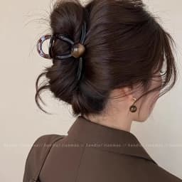 Elegant Pearl Brown Hair Claws For Women Girls Back Hair Holder Temperament Hair Clips Headband Hairpin Fashion Hair Accessories