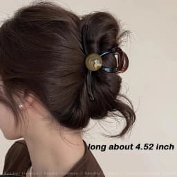 Elegant Pearl Brown Hair Claws For Women Girls Back Hair Holder Temperament Hair Clips Headband Hairpin Fashion Hair Accessories