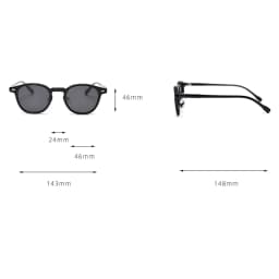 Peekaboo Unisex Polarized Sunglasses Retro Women Korean Style Ultralight Round Sun Glasses for Men TR90 Green Brown 2024 Gift
