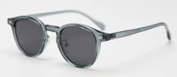 Peekaboo Unisex Polarized Sunglasses Retro Women Korean Style Ultralight Round Sun Glasses for Men TR90 Green Brown 2024 Gift
