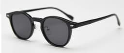Peekaboo Unisex Polarized Sunglasses Retro Women Korean Style Ultralight Round Sun Glasses for Men TR90 Green Brown 2024 Gift