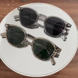 Peekaboo Unisex Polarized Sunglasses Retro Women Korean Style Ultralight Round Sun Glasses for Men TR90 Green Brown 2024 Gift