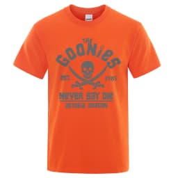 Goonies Never Say Die Astoroa Oregon T-Shirt Men Women Oversize Cotton Tee Clothing Summer O-Neck Tops Casual Loose Soft T Shirt