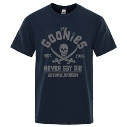 Goonies Never Say Die Astoroa Oregon T-Shirt Men Women Oversize Cotton Tee Clothing Summer O-Neck Tops Casual Loose Soft T Shirt