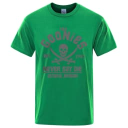 Goonies Never Say Die Astoroa Oregon T-Shirt Men Women Oversize Cotton Tee Clothing Summer O-Neck Tops Casual Loose Soft T Shirt