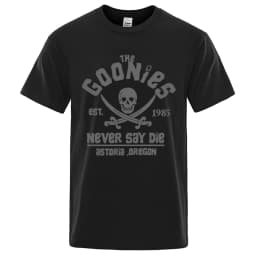 Goonies Never Say Die Astoroa Oregon T-Shirt Men Women Oversize Cotton Tee Clothing Summer O-Neck Tops Casual Loose Soft T Shirt