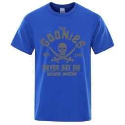 Goonies Never Say Die Astoroa Oregon T-Shirt Men Women Oversize Cotton Tee Clothing Summer O-Neck Tops Casual Loose Soft T Shirt
