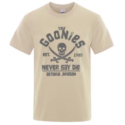 Goonies Never Say Die Astoroa Oregon T-Shirt Men Women Oversize Cotton Tee Clothing Summer O-Neck Tops Casual Loose Soft T Shirt