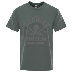 Goonies Never Say Die Astoroa Oregon T-Shirt Men Women Oversize Cotton Tee Clothing Summer O-Neck Tops Casual Loose Soft T Shirt