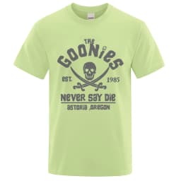 Goonies Never Say Die Astoroa Oregon T-Shirt Men Women Oversize Cotton Tee Clothing Summer O-Neck Tops Casual Loose Soft T Shirt