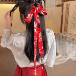 Retro Tassels Long Hair Straps Chinese Style Hair Ribbons Bow Hair Ornament Headdress Chinese Hanfu Head Bands Hair Accessories