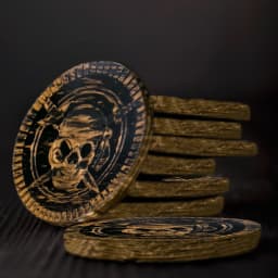 30pcs Pirate Gold Coins, Silver Coins Copper Coins Gemstones Children's Gifts Halloween Props Plastic Fake Gold Acrylic Toys