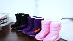 Winter Outdoor Children Boots Princess Elegant Girls Shoes Water Proof Girl Boy Snow Boots Kids Warm High Quality Plush Boots