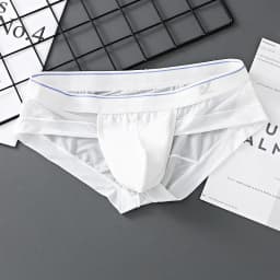 Men Briefs Breathable 3D Pouch Lightweight Men's Bikini Underwear Soft Sheer Comfort Quick Drying Stretchy Triangle for Summer