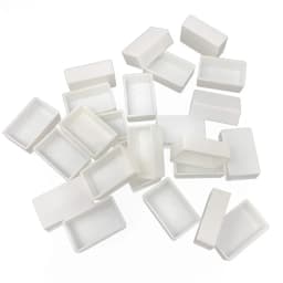 24/50/100pcs Empty Watercolor Full Pans 3.2ML White Plastic Watercolor Paint Pans Suit for DIY Metal watercolor Tin Palette Box