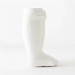 Baby Girls Princess Knitted Mesh Socks Summer Soft Toddler Girls Knee High Socks Cotton Infant Newborn Girls Long Tube Stockings