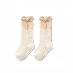 Baby Girls Princess Knitted Mesh Socks Summer Soft Toddler Girls Knee High Socks Cotton Infant Newborn Girls Long Tube Stockings