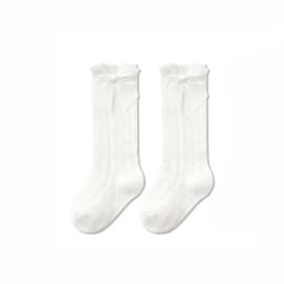 Baby Girls Princess Knitted Mesh Socks Summer Soft Toddler Girls Knee High Socks Cotton Infant Newborn Girls Long Tube Stockings