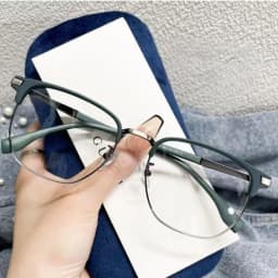 New Fashion Anti Blue Light Glasses Women Men Retro Half Frame Flat Glasses Female Eyeglass Ultra Light Anti UV Eyewear