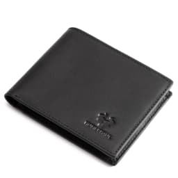 KAVIS Handmade Men's Wallet Genuine Leather RFID Card Holder with ID Window Large Capacity Male Storage Money Bag Fashion