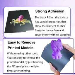 X1C P1P P1S P2S A1 X1 Build Plate for Bambu Lab A1 Smooth PEI Sheet PEO PET for Bambulab A1 P1P 3D Printer Heatbed Build Plate