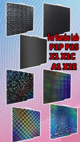 X1C P1P P1S P2S A1 X1 Build Plate for Bambu Lab A1 Smooth PEI Sheet PEO PET for Bambulab A1 P1P 3D Printer Heatbed Build Plate