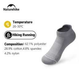 Naturehike Sports Socks Men's Women's Quick-drying Soft Socks Wear-resistant High Elastic Running Hiking Breathable Socks
