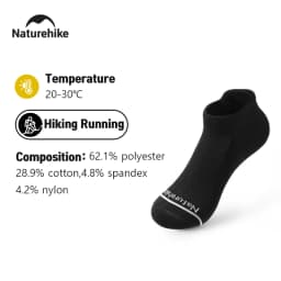 Naturehike Sports Socks Men's Women's Quick-drying Soft Socks Wear-resistant High Elastic Running Hiking Breathable Socks
