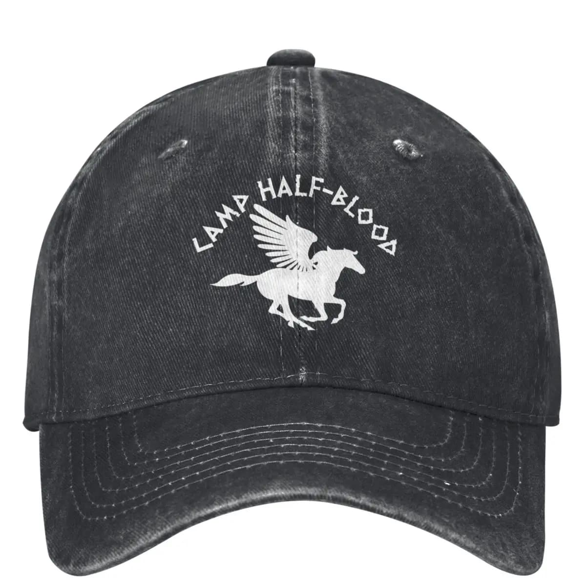 Percy Jackson Camp Half-Blood Baseball Cap Skeleton Pegasus White Logo Hip Hop Dad Hats Men Women Sun Visors Baseball Caps